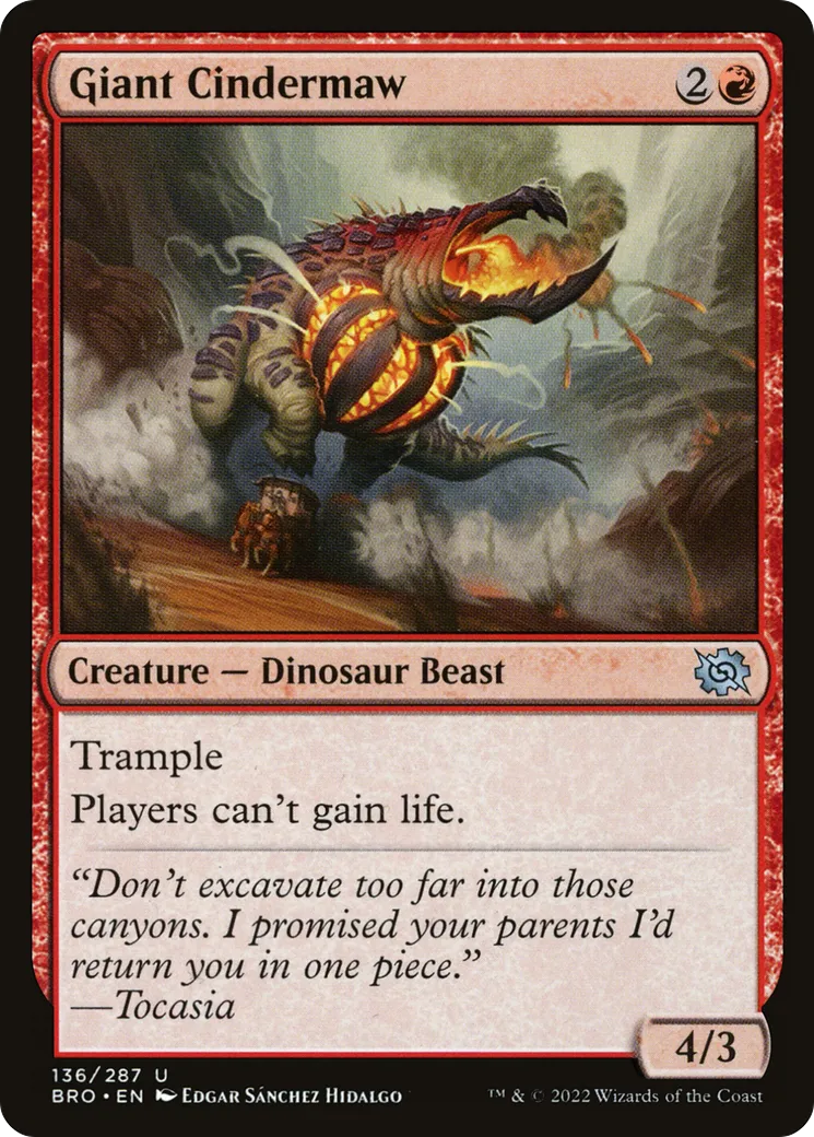 Scoriegueule géante — The Brothers' War — Magic: The Gathering