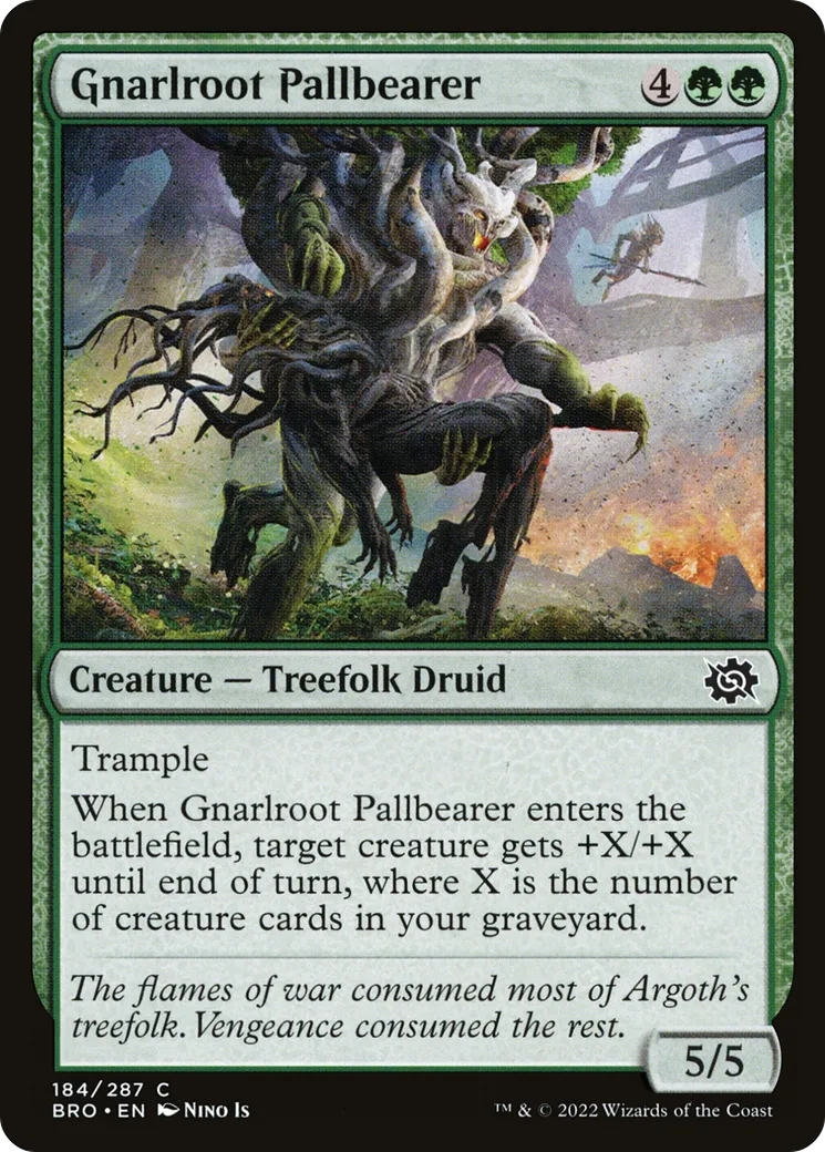 Porteur funéraire noueracine — The Brothers' War — Magic: The Gathering