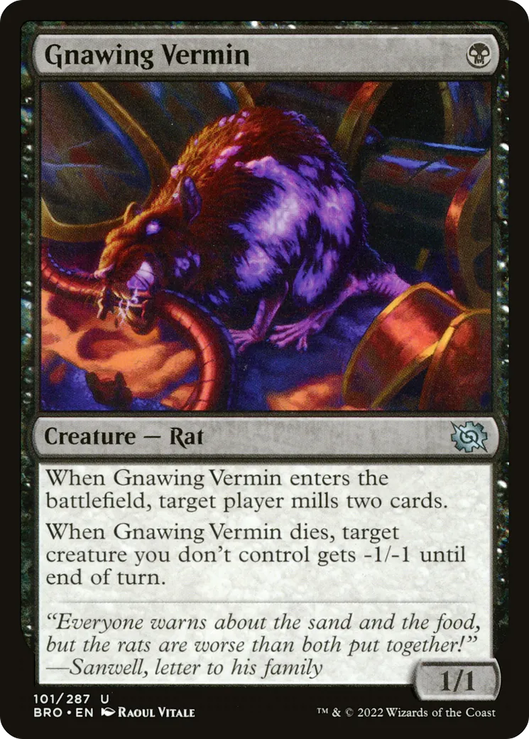 Gnawing Vermin — The Brothers' War — Magic: The Gathering