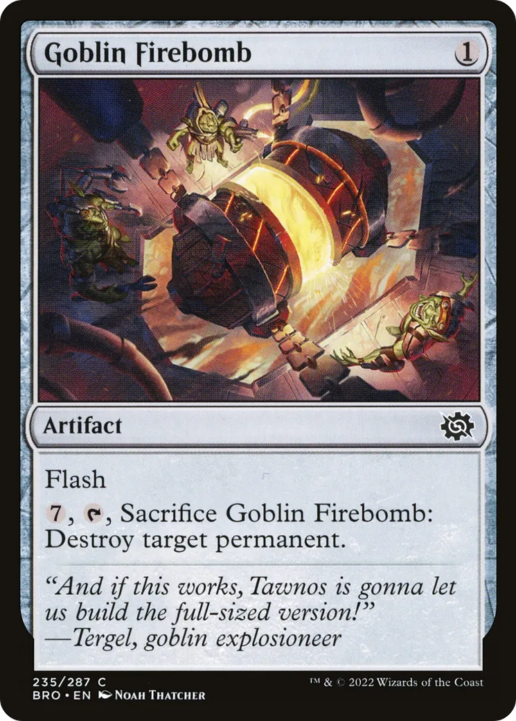 Bombe incendiaire gobeline — The Brothers' War — Magic: The Gathering