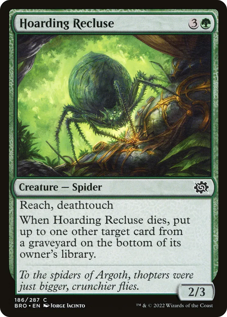 Hoarding Recluse — The Brothers' War — Magic: The Gathering