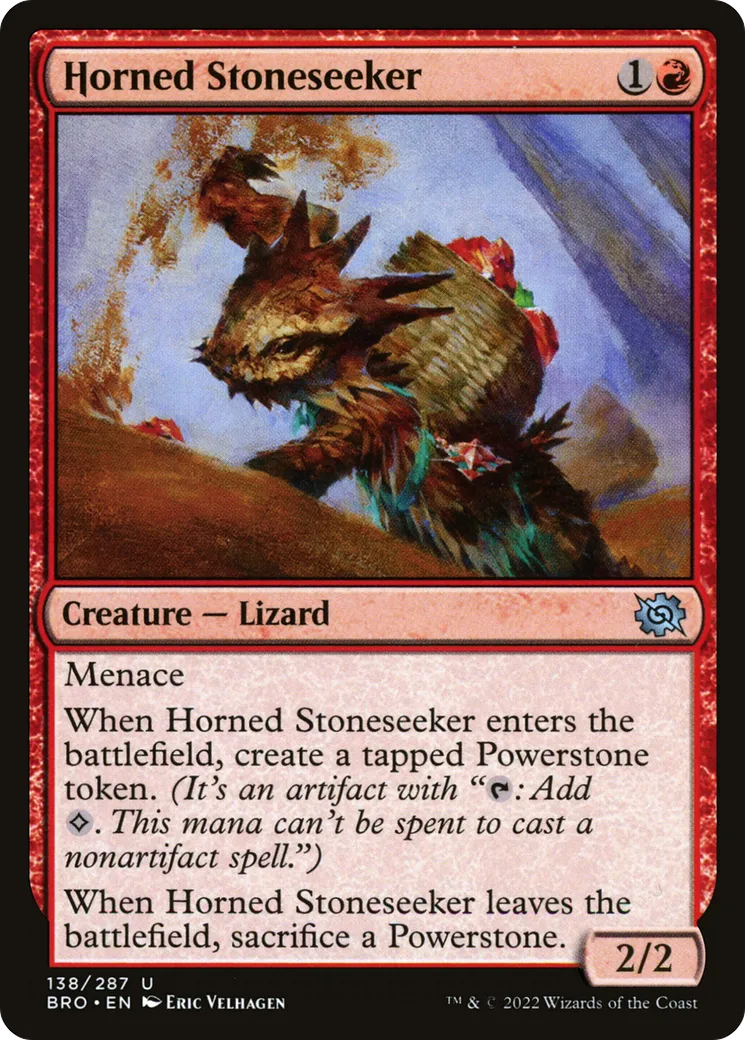 Lithochercheur cornu — The Brothers' War — Magic: The Gathering