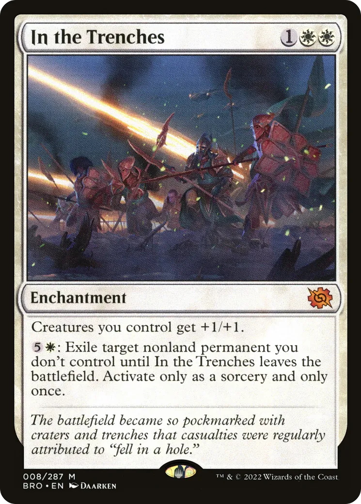 Dans les tranchées — The Brothers' War — Magic: The Gathering