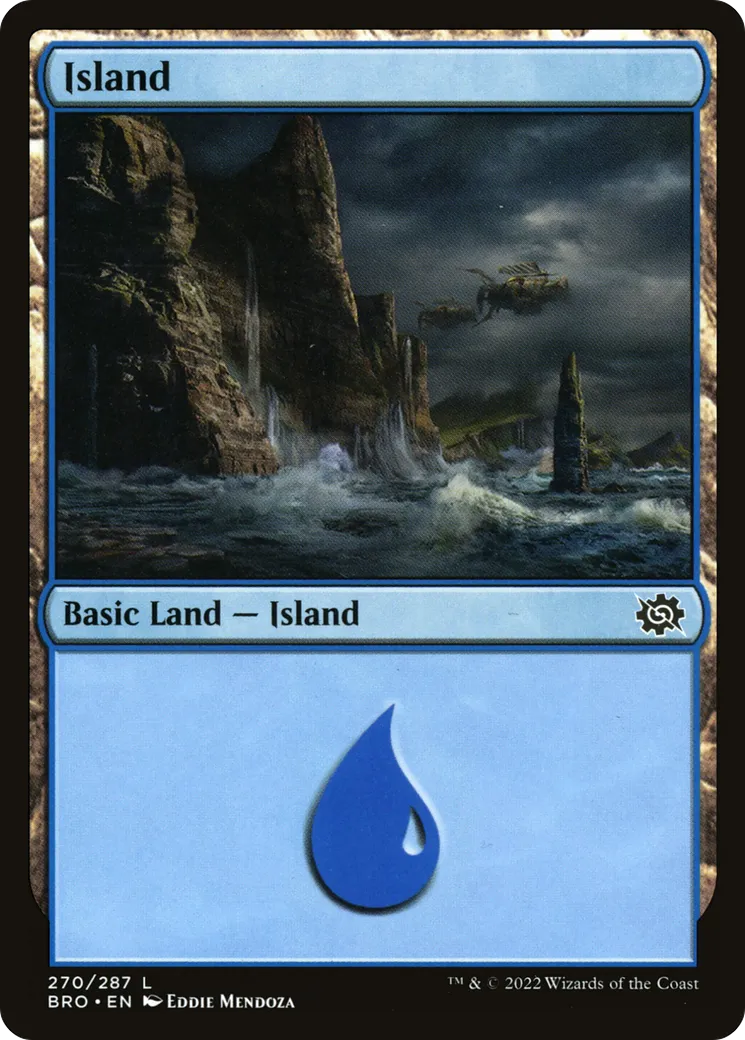 Island — The Brothers' War — Magic: The Gathering