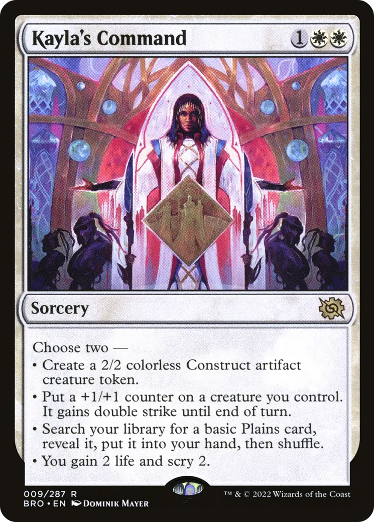 Kayla's Command — The Brothers' War — Magic: The Gathering