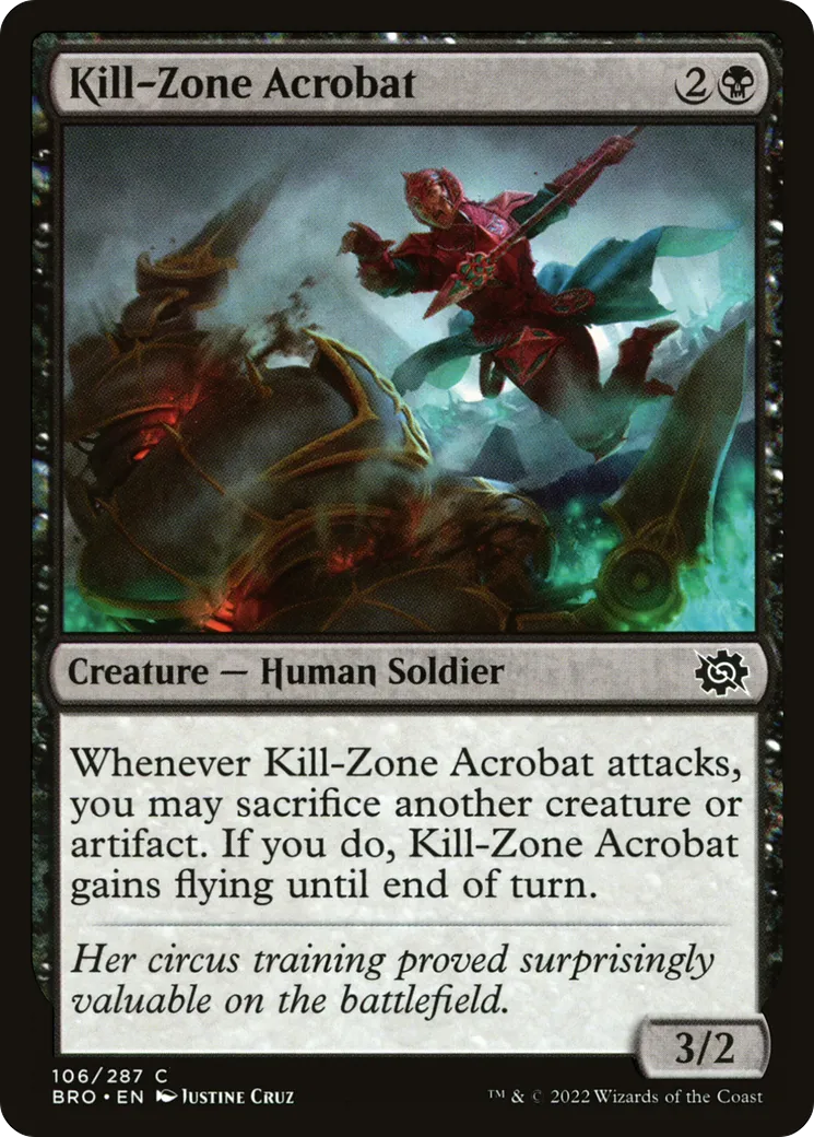 Acrobate de la zone de tir — The Brothers' War — Magic: The Gathering