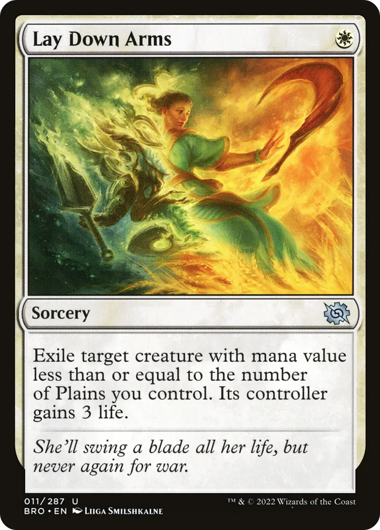 Déposer les armes — The Brothers' War — Magic: The Gathering