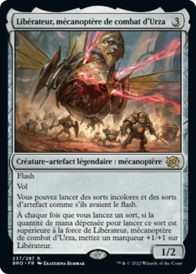 Libérateur, mécanoptère de combat d'Urza — The Brothers' War — Magic: The Gathering