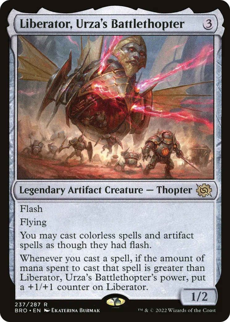 Libérateur, mécanoptère de combat d'Urza — The Brothers' War — Magic: The Gathering