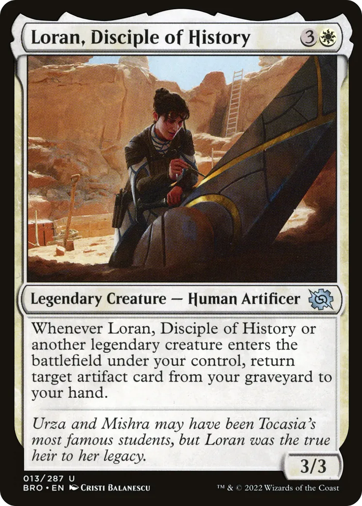 Loran, disciple de l'histoire — The Brothers' War — Magic: The Gathering