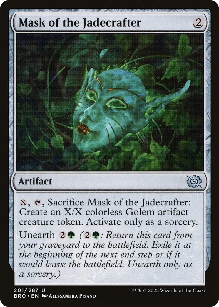 Mask of the Jadecrafter — The Brothers' War — Magic: The Gathering