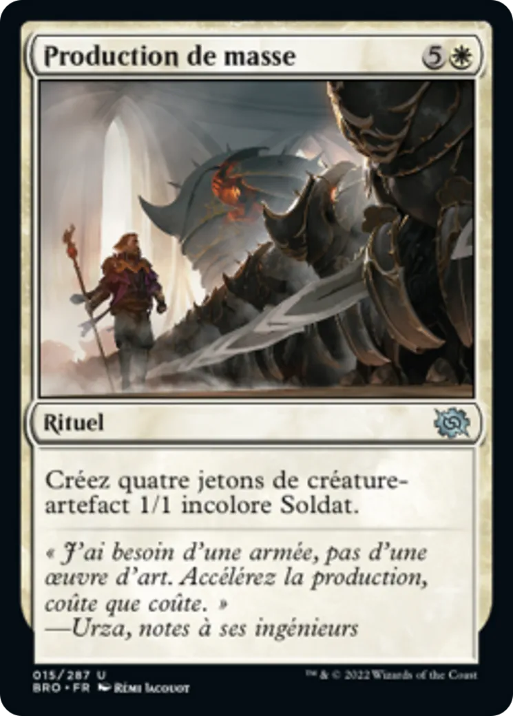 Production de masse — The Brothers' War — Magic: The Gathering