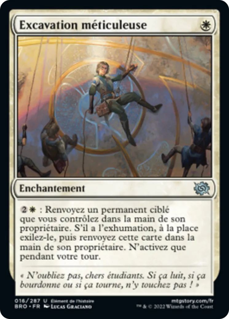 Excavation méticuleuse — The Brothers' War — Magic: The Gathering