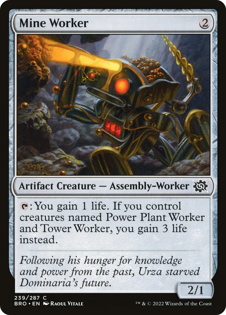 Ouvrier de la mine — The Brothers' War — Magic: The Gathering