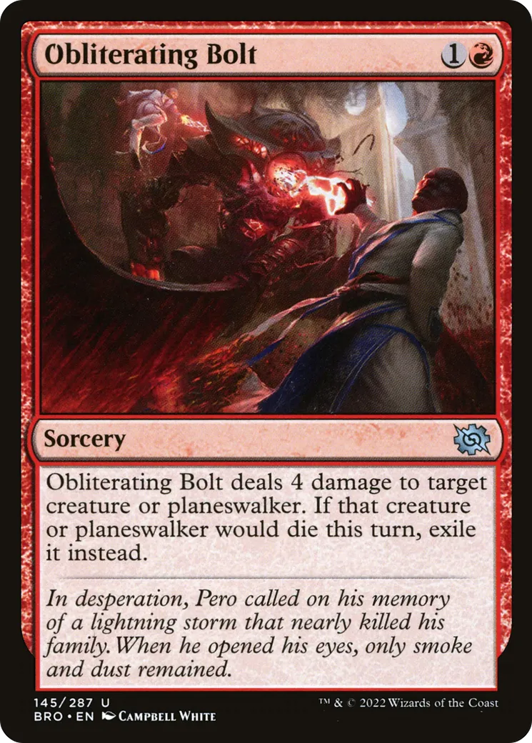 Obliterating Bolt — The Brothers' War — Magic: The Gathering