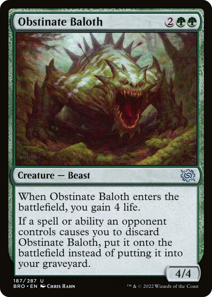 Obstinate Baloth — The Brothers' War — Magic: The Gathering