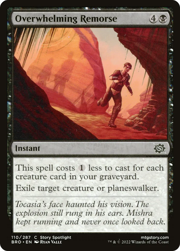 Remords accablants — The Brothers' War — Magic: The Gathering
