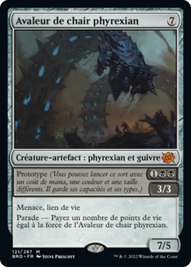 Avaleur de chair phyrexian — The Brothers' War — Magic: The Gathering