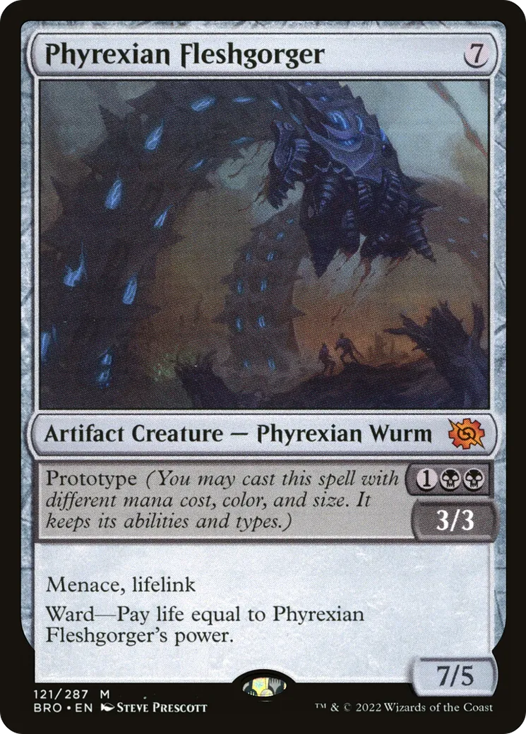 Avaleur de chair phyrexian — The Brothers' War — Magic: The Gathering