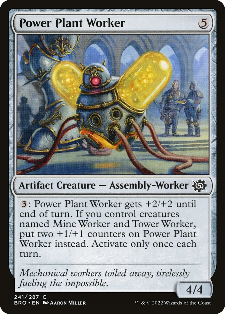 Ouvrier de la centrale énergétique — The Brothers' War — Magic: The Gathering