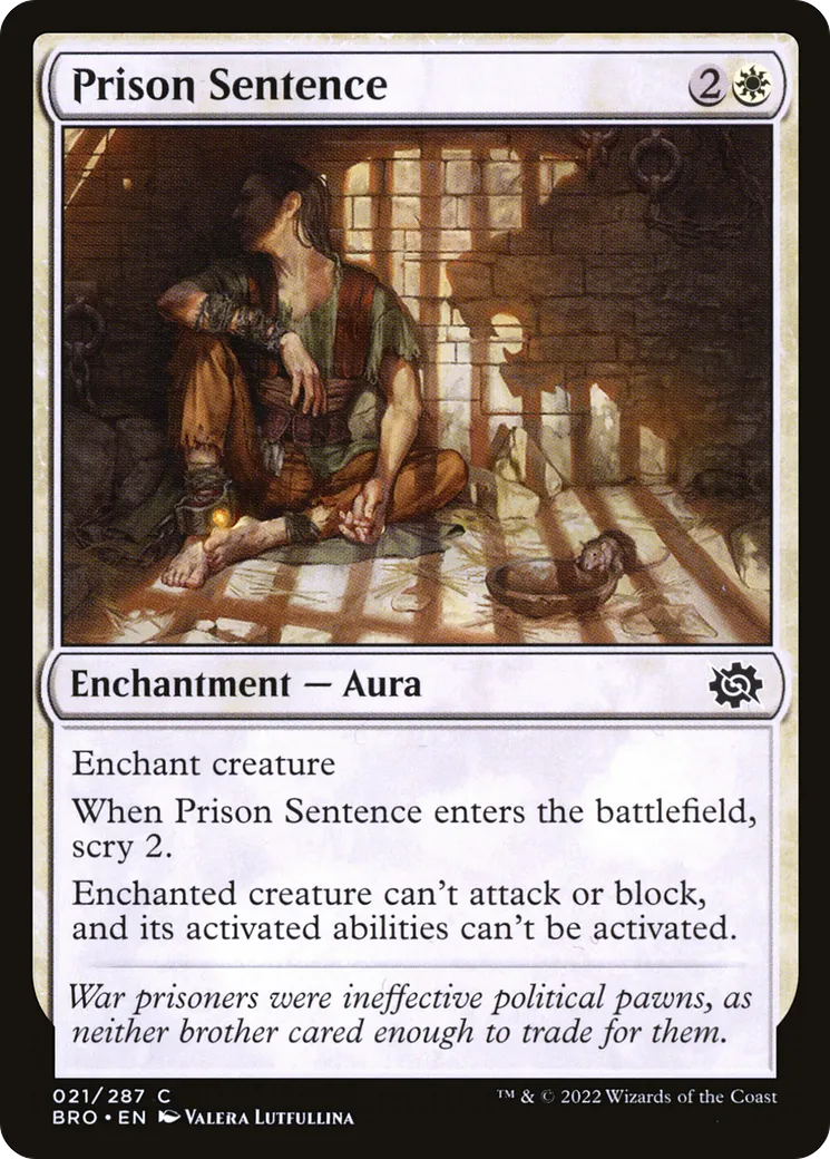 Peine carcérale — The Brothers' War — Magic: The Gathering