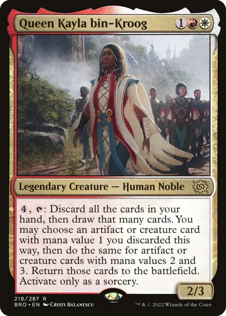 Queen Kayla bin-Kroog — The Brothers' War — Magic: The Gathering