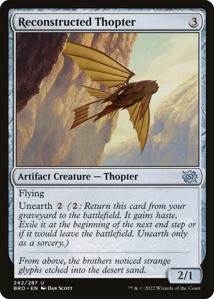 Mécanoptère reconstruit — The Brothers' War — Magic: The Gathering