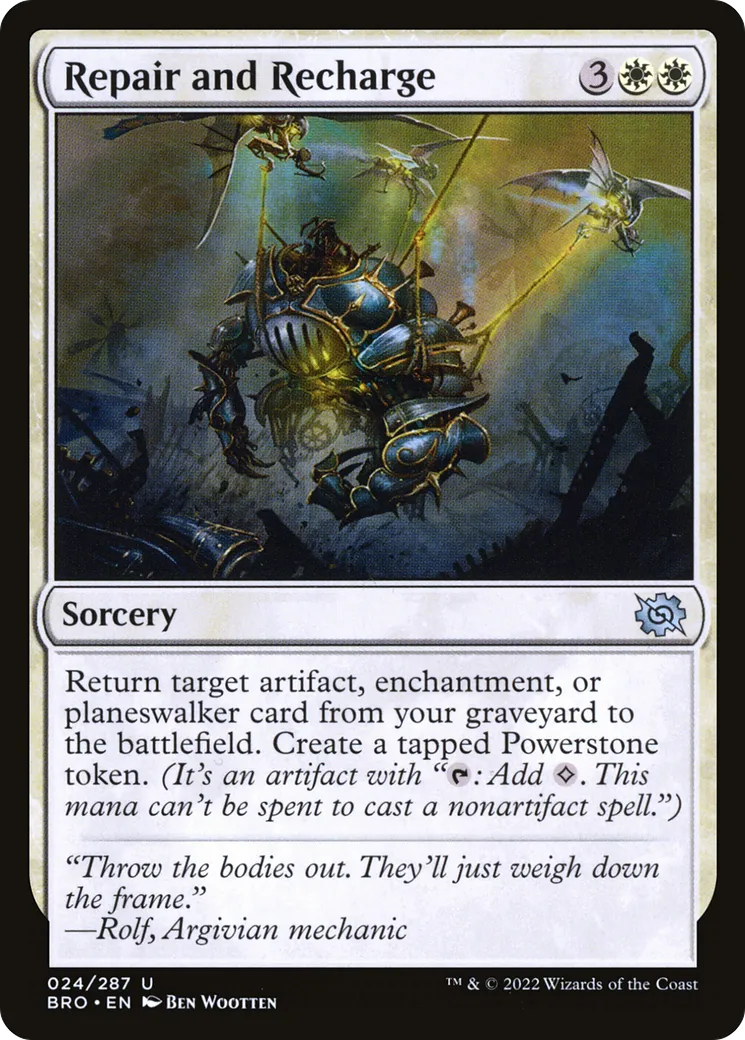 Repair and Recharge — The Brothers' War — Magic: The Gathering