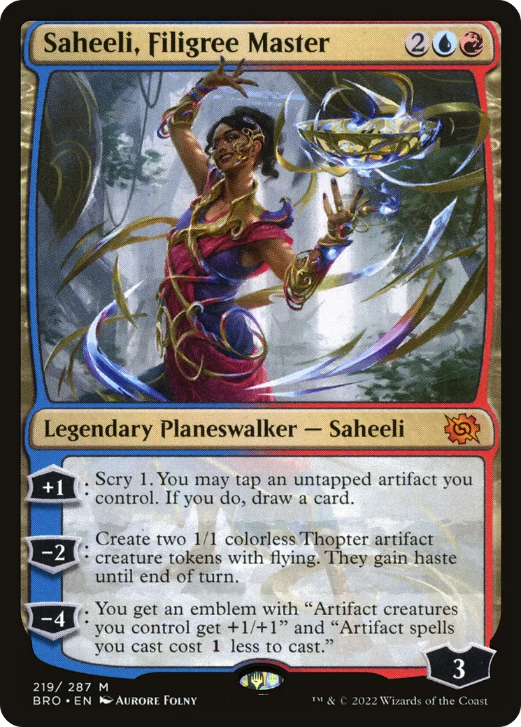 Saheeli, maîtresse de filigrane — The Brothers' War — Magic: The Gathering