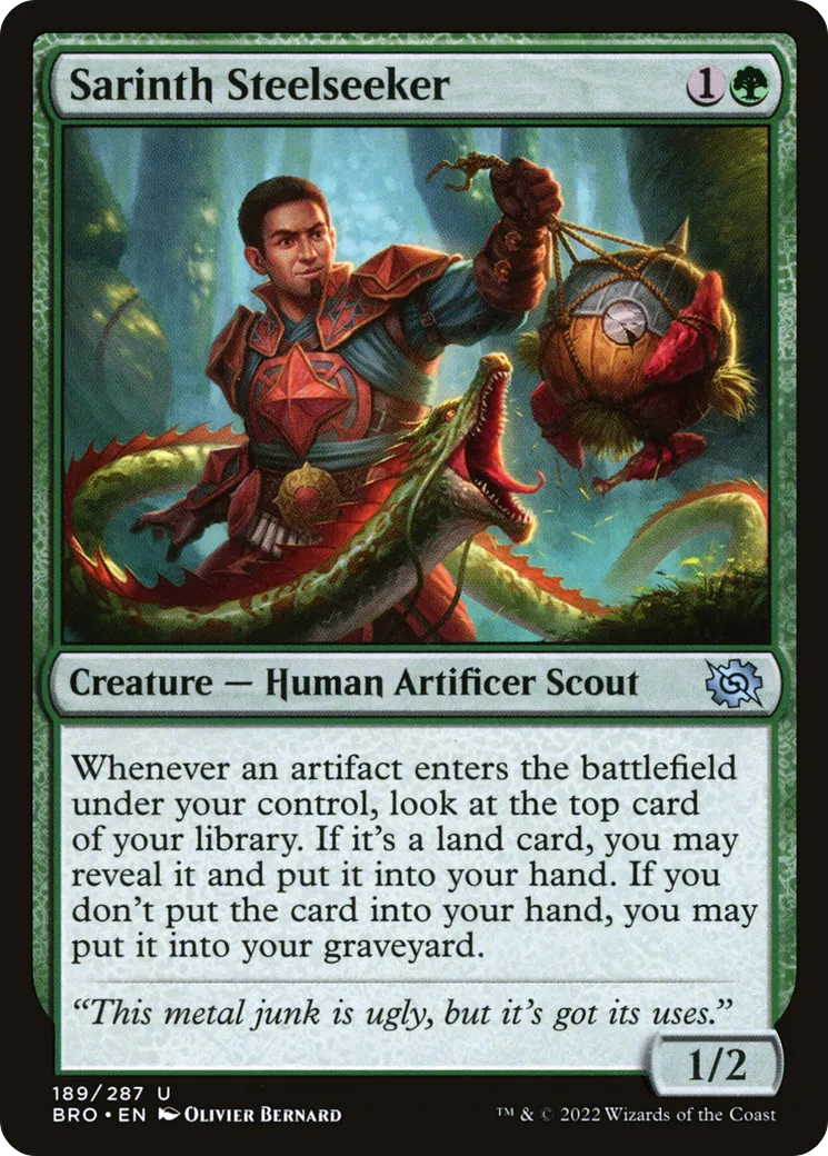 Chercheur d'acier de Sarinth — The Brothers' War — Magic: The Gathering
