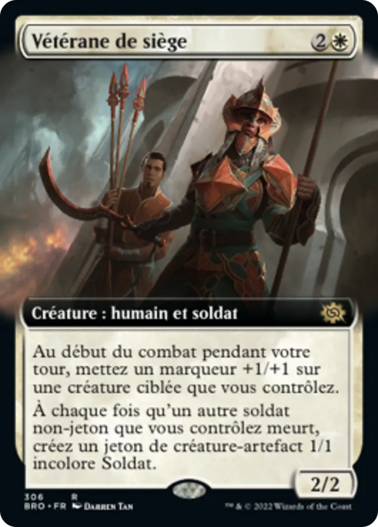Vétérane de siège — The Brothers' War — Magic: The Gathering