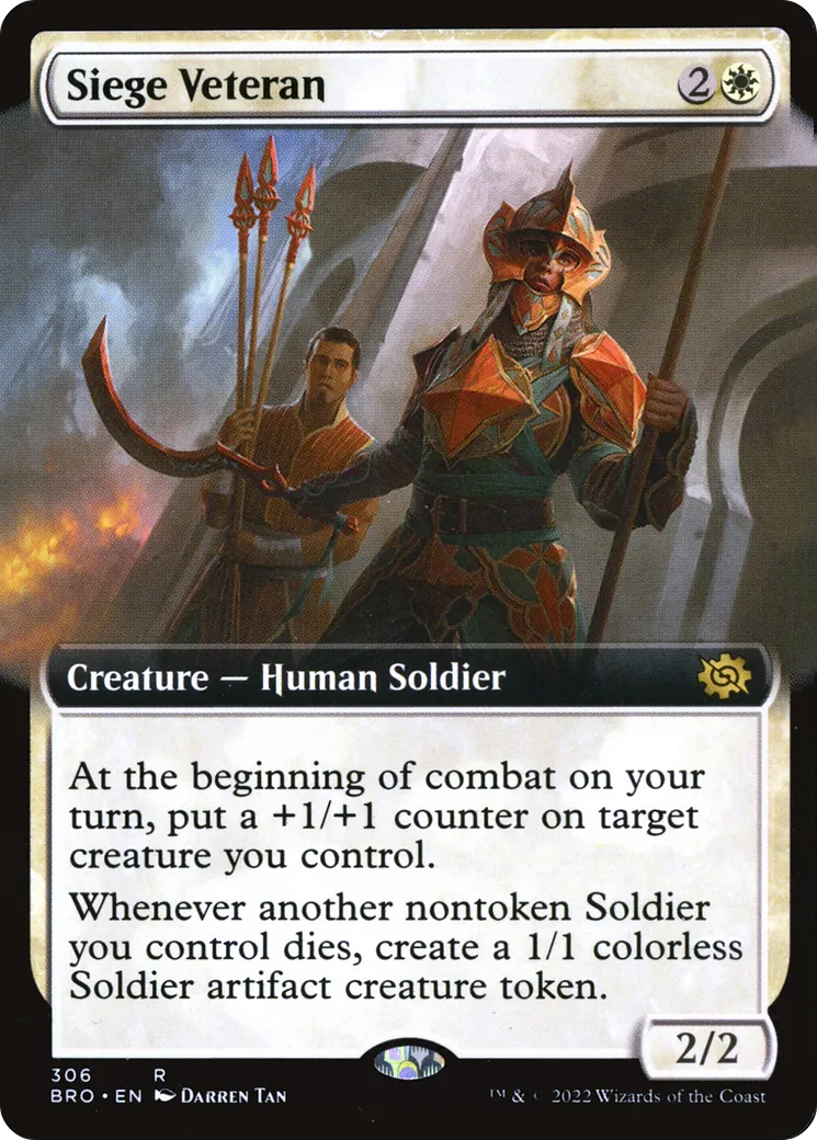 Vétérane de siège — The Brothers' War — Magic: The Gathering
