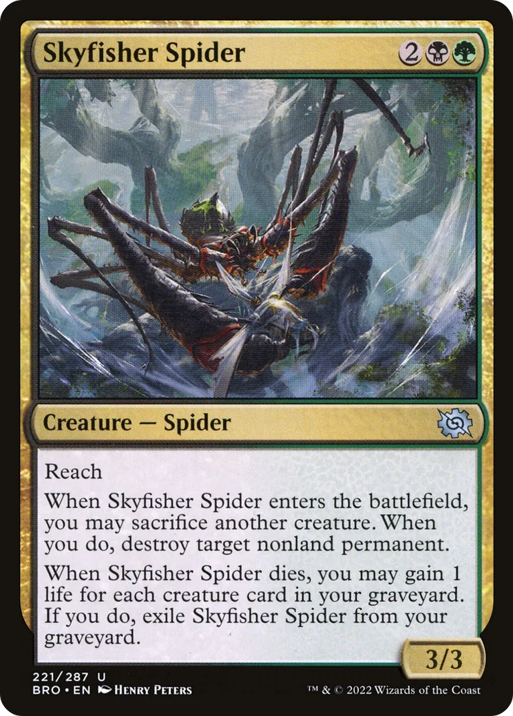 Skyfisher Spider — The Brothers' War — Magic: The Gathering