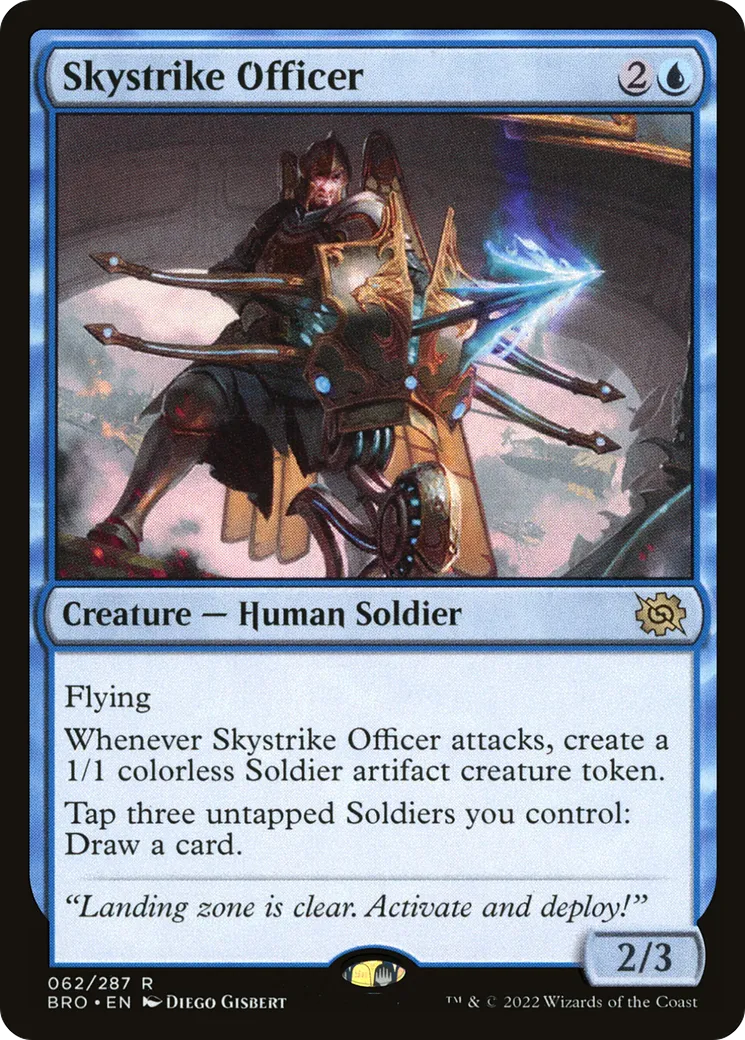 Skystrike Officer — The Brothers' War — Magic: The Gathering