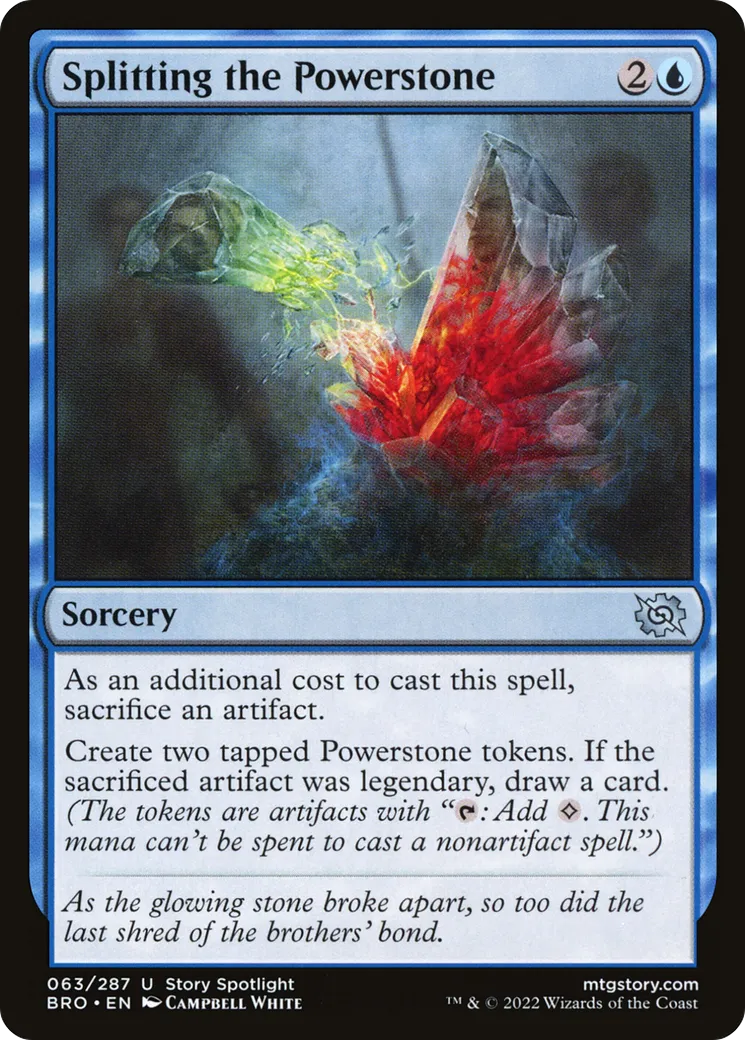 Fission de la lithoforce — The Brothers' War — Magic: The Gathering