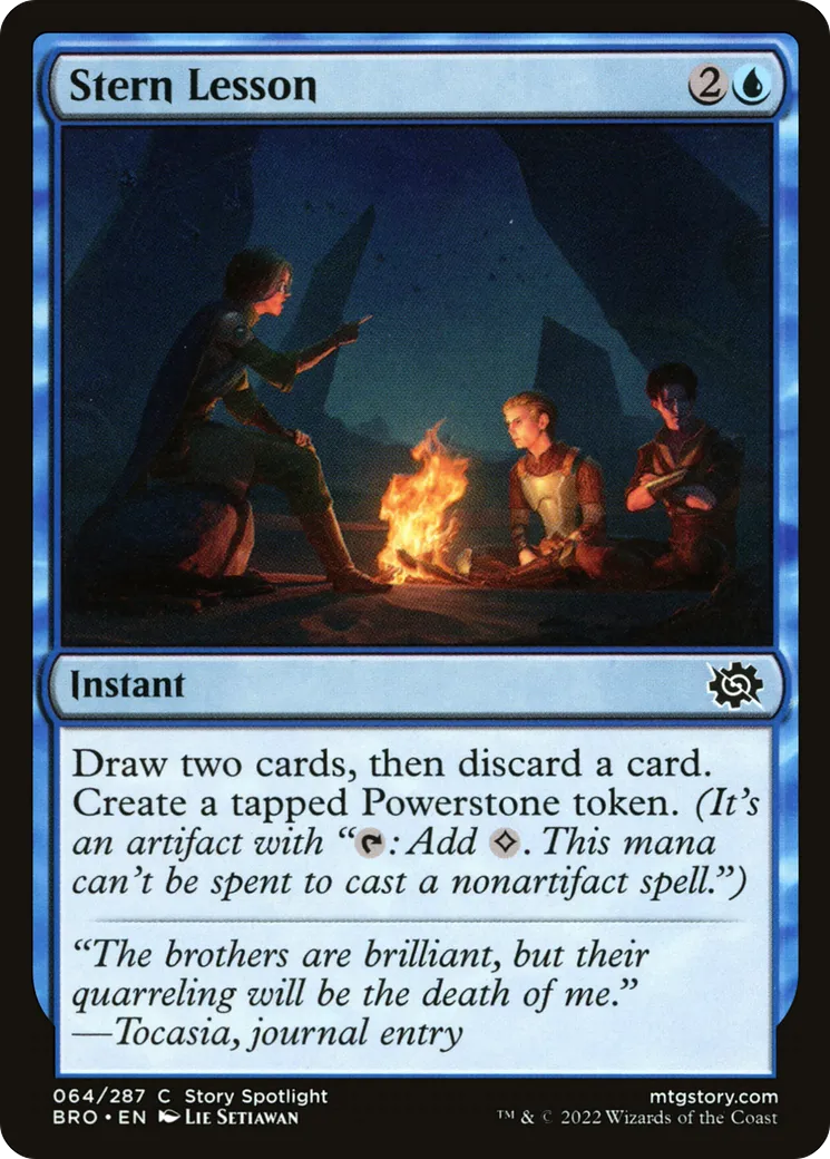 Leçon sévère — The Brothers' War — Magic: The Gathering