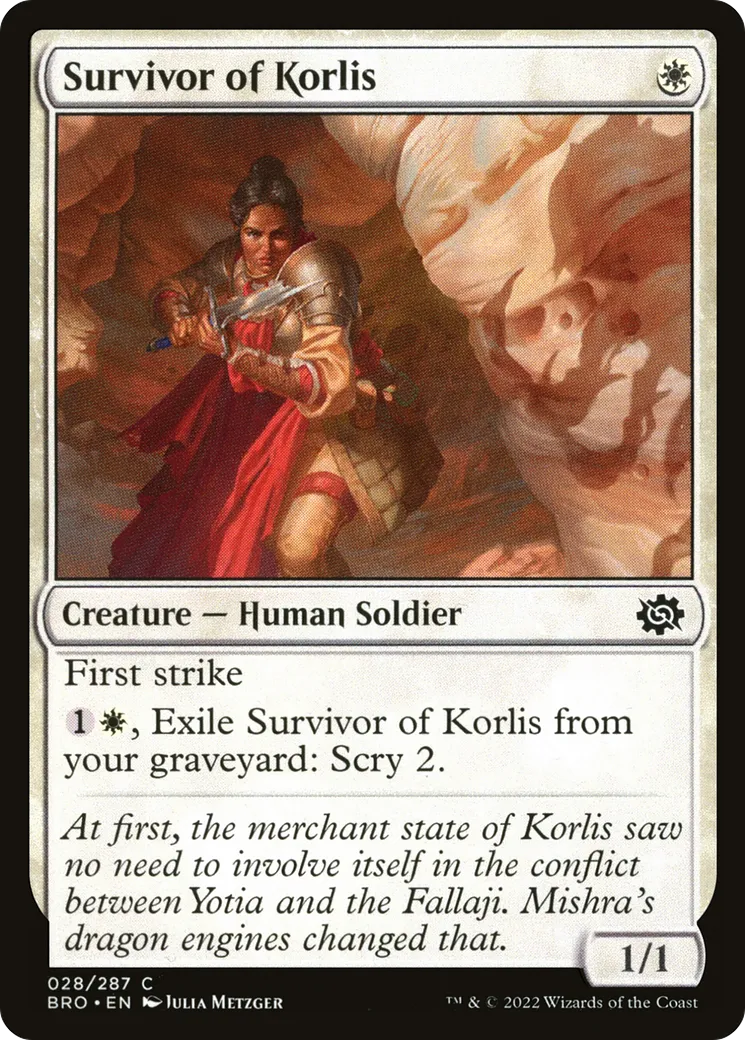 Survivor of Korlis from The Brothers' War - Magic: The Gathering