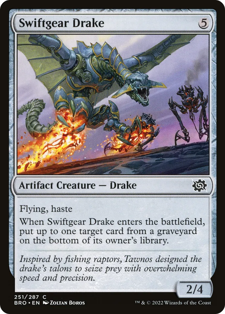 Drakôn de rouages — The Brothers' War — Magic: The Gathering
