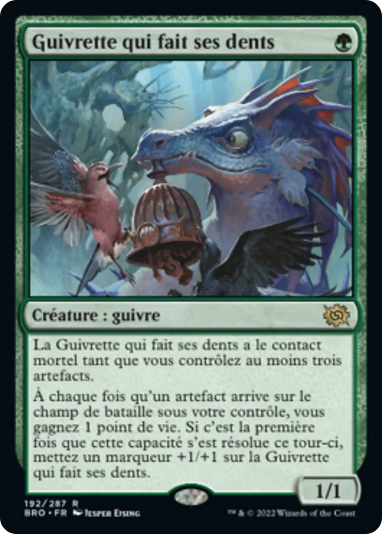 Guivrette qui fait ses dents — The Brothers' War — Magic: The Gathering