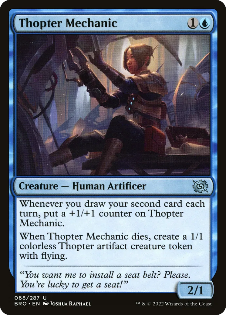 Mécanicienne de mécanoptère — The Brothers' War — Magic: The Gathering