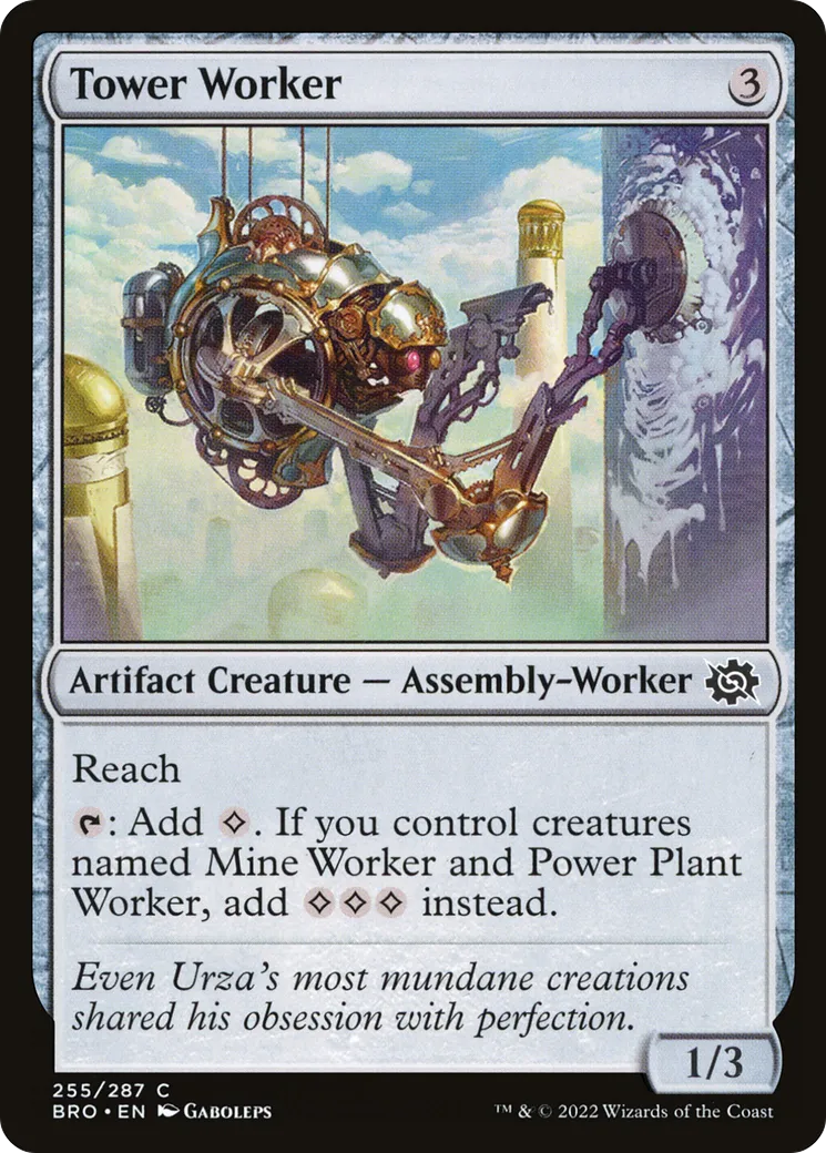 Tower Worker — The Brothers' War — Magic: The Gathering