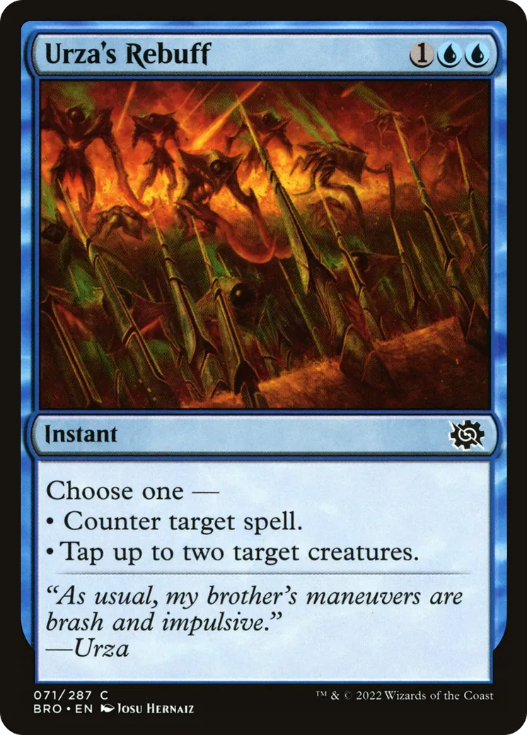 Rebuffade d'Urza — The Brothers' War — Magic: The Gathering