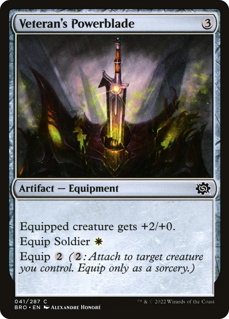 Veteran's Powerblade — The Brothers' War — Magic: The Gathering