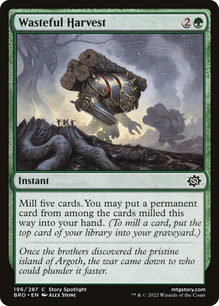 Wasteful Harvest — The Brothers' War — Magic: The Gathering