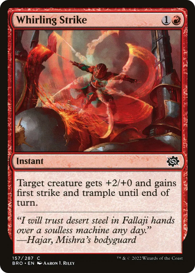 Whirling Strike — The Brothers' War — Magic: The Gathering
