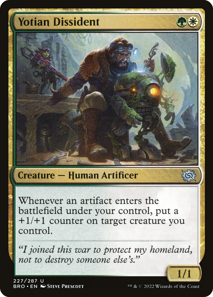 Dissident yotien — The Brothers' War — Magic: The Gathering
