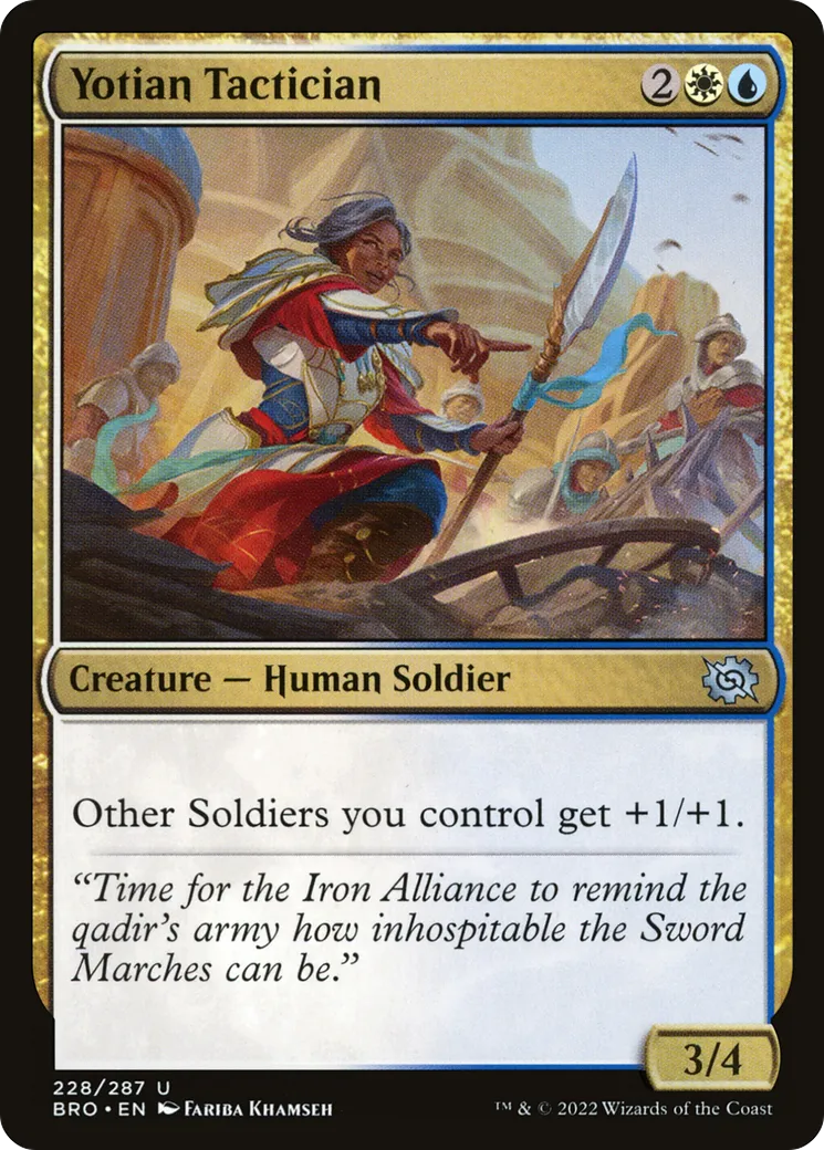 Tacticienne yotienne — The Brothers' War — Magic: The Gathering