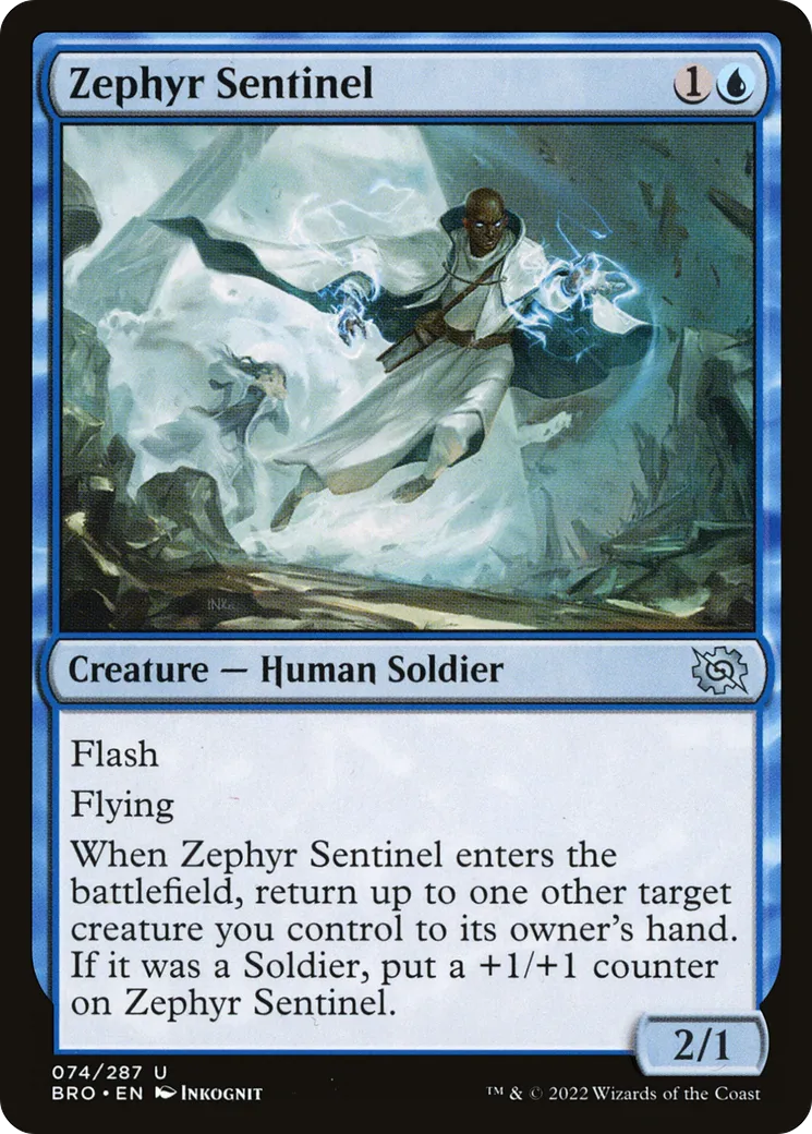 Sentinelle du zéphyr — The Brothers' War — Magic: The Gathering