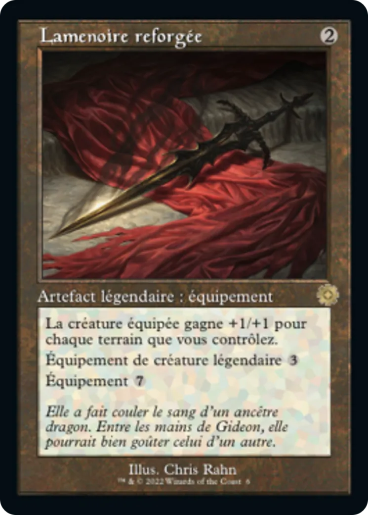 Lamenoire reforgée from The Brothers' War Retro Artifacts - Magic: The Gathering