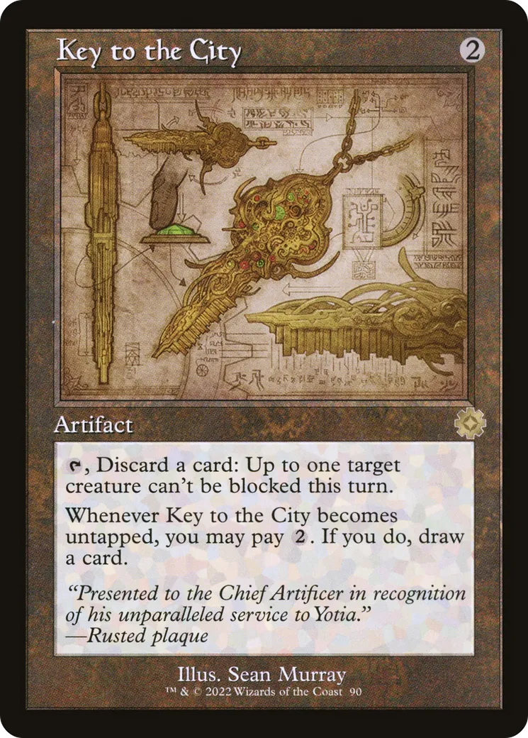 Key to the City from The Brothers' War Retro Artifacts - Magic: The Gathering